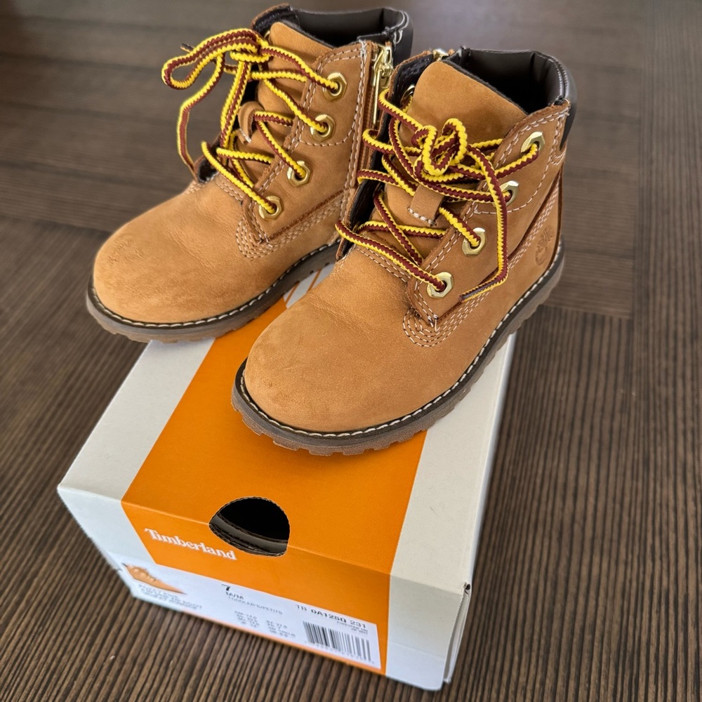Timberland Kids Brown Lace-Up Boots